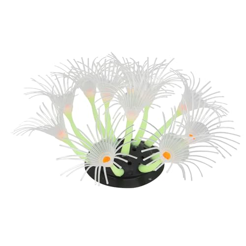 BAOFUYA Aquarium-Simulationskoralle, Elegantes und Schönes Aussehen, Aquarium-Korallen-Dekor, Flexibles Silikon-Aquarium, Künstliche Koralle, Künstliche Korallen-Simulationspflanze (Green) von BAOFUYA