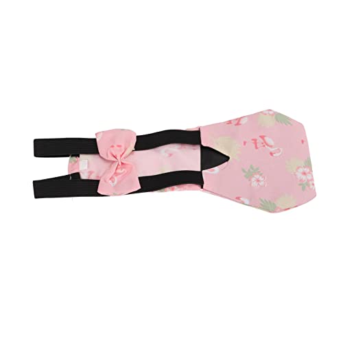 BAOFUYA Atmungsaktives Luftiges Gut Belüftetes Wiederverwendbares Geflügelwindel für Hühner Enten Gänse Verstellbare Fitgürteldesign mit Elegantem Bogenknoten Nylonschnalle (L) von BAOFUYA