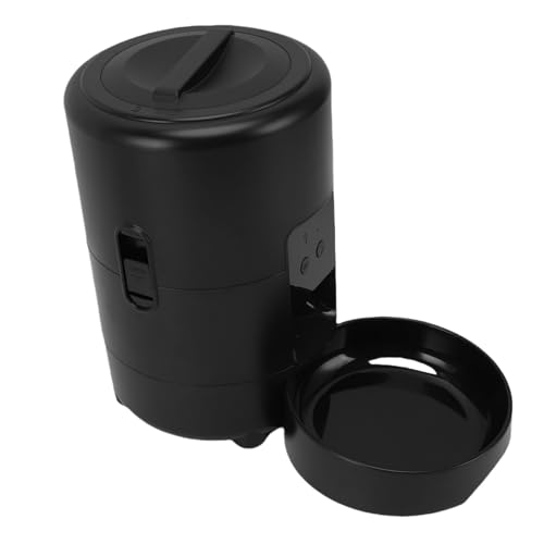 BAOFUYA Automatische Haustierfutterautomaten, WiFi Smart Sensor Cat Dispenser Haustier Troy Food Smart Feeder für Hunde Katzen (Black) von BAOFUYA