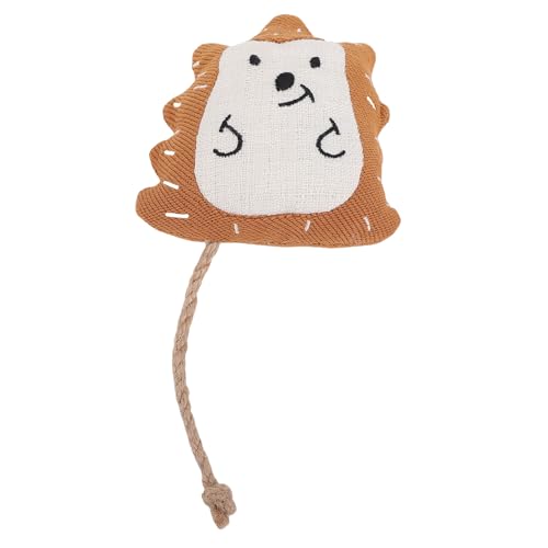 BAOFUYA Cat Interactive Chewing Toy, Niedliche Lustige, Quietschende Unterhaltung, Quietschendes Spielzeug für Haustier -Zahnen -Kauspiele (Igel) von BAOFUYA