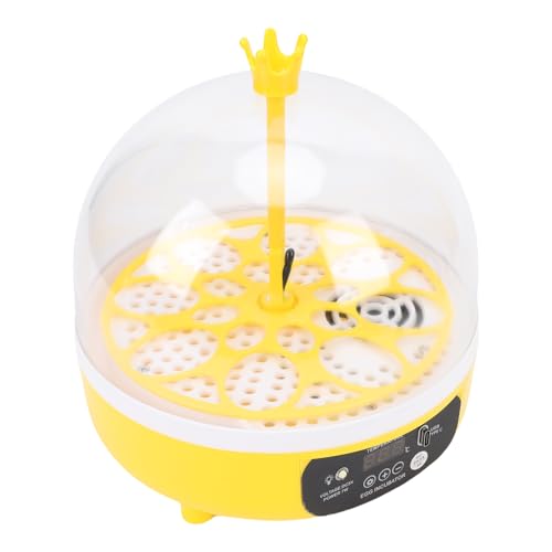 BAOFUYA Eierkubator, Luftfeuchtigkeitstemperaturkontrollzeit Sparen Robuste ABS -Material Automatischer Turner und Candler -Schlüpfen Eiermaschine für Zuhause von BAOFUYA