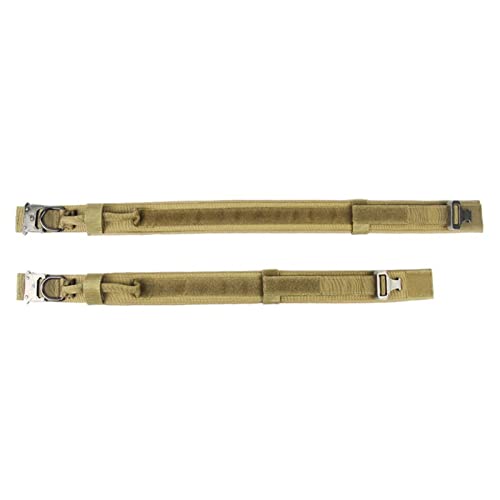 BAOFUYA Einstellbarer Militärischer Training Hundekragen Verhindern, DASS Strangulation für Mittelgroße Hunde, Nylonmaterial Zum Training, Wandern, Joggen, Laufen (M (36 cm-48cm)) von BAOFUYA