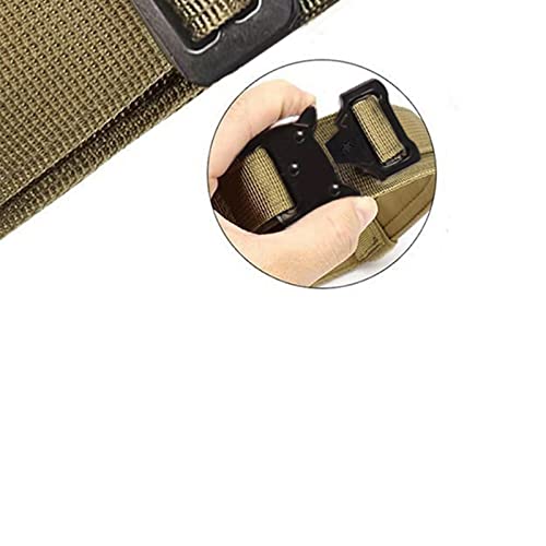 BAOFUYA Einstellbarer Militärischer Training Hundekragen Verhindern, DASS Strangulation für Mittelgroße Hunde, Nylonmaterial Zum Training, Wandern, Joggen, Laufen (M (36 cm-48cm)) von BAOFUYA