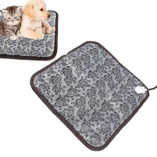 BAOFUYA Elektrische Hundehütte Heizmatte, Anti Biss Design, wasserdichte Konstruktion, Vielseitig Einsetzbar und Leicht zu Reinigen, Beheizte Haustierdecke für Welpen und Kätzchen von BAOFUYA
