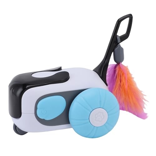 BAOFUYA Fernbedienungs -Katzenspielzeug, Langlebige Batteriegeschwindigkeitsanpassung Multifunktionales Sicheres Smart Interactive Cat Moving Toy für Innenhüter (Blue) von BAOFUYA
