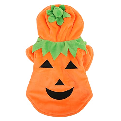 BAOFUYA Halloween-Kürbis-Hundekleidung, lustige Hoodies, Haustier-Festival-Kostüm, Kleidung, Kürbis-Halloween-Kostüm 2XL von BAOFUYA