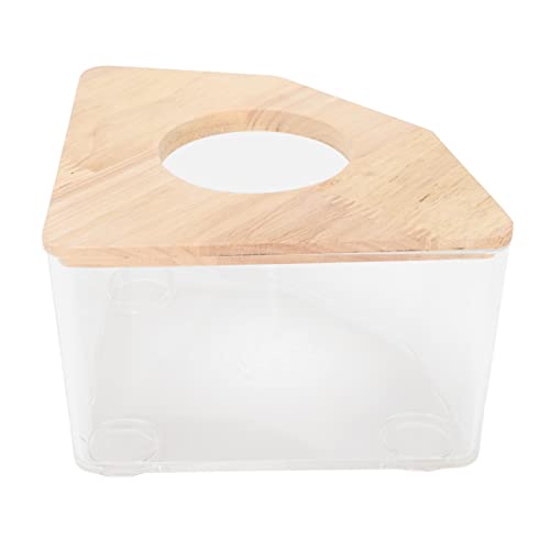 Hamster-Toilettenbox, Wasserdichter Zweizweck-Sandbadbehälter, Kleine Haustiertoilette, Hamster-Badewanne für Kleintiere von BAOFUYA