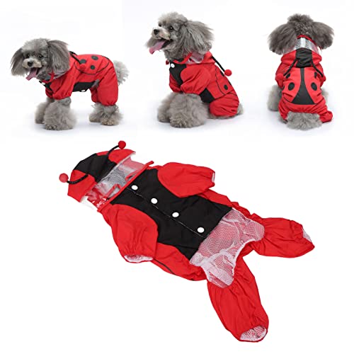 BAOFUYA Hunde-Regenmantel mit Kapuze, Doppellagige, Leichte Hunde-Regenjacke, Wasserdichter Hunde-Hoodie-Mantel für Hunde (XL) von BAOFUYA