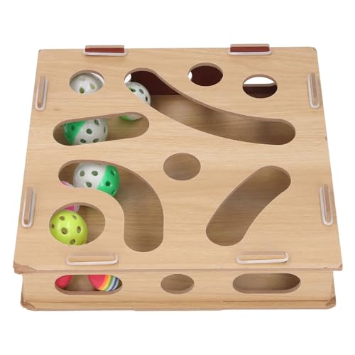 BAOFUYA Interaktives Katzen-Puzzlespielzeug, Interaktives Katzenspielzeug für Hauskatzen, Katzenaktivität, Brain Mover, Katzenballspielzeug mit Glockenball für Hauskatzen BAOFUYA Interaktives Katzen-Puzzlespielzeug, Interaktives Katzenspielzeug für Hauskatzen, Katzenaktivität, Brain Mover, Katzenballspielzeug mit Glockenball für Hauskatzen von BAOFUYA