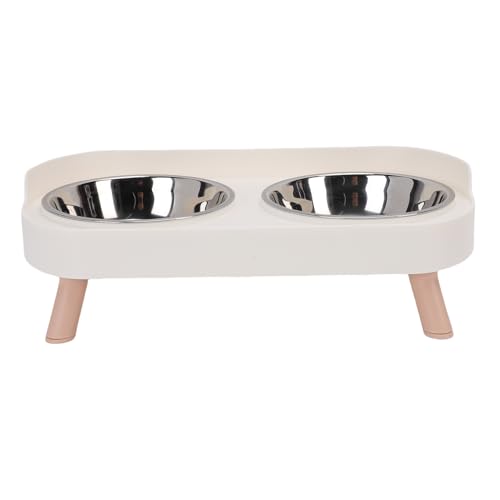BAOFUYA Katzenfutterschale, Kleine Hundetierschale Erhöhte Katzengerichte, die Wasserversorgungen für Nahrungswasser Füttern (White) von BAOFUYA