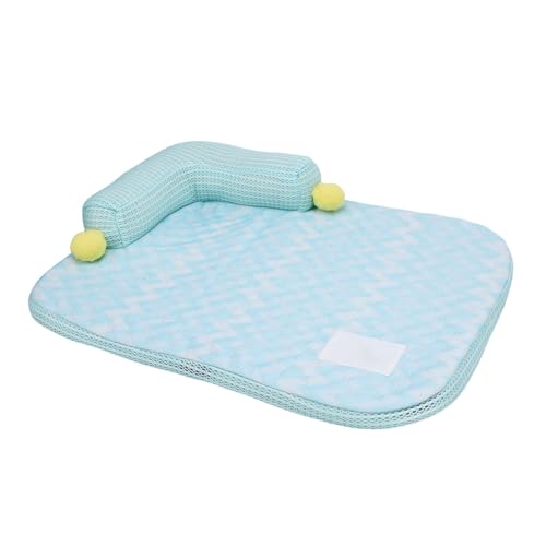 BAOFUYA Katzenpolsterkissenmatte, Waschbarer L -förmige Sommer -Haustiersofa Kühlmatte mit Kissen für Katzen Hunde (M) von BAOFUYA
