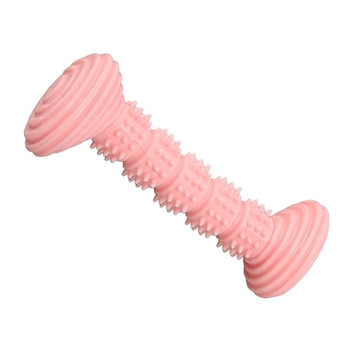 BAOFUYA Kauspielzeug Zum Zahnen für Welpen, Kauspielzeug aus Gummi für die Zahnreinigung von Hunden, Niedliche Form, Weiche und Einfache Reinigung für Kleine Hunde (Rosa) von BAOFUYA
