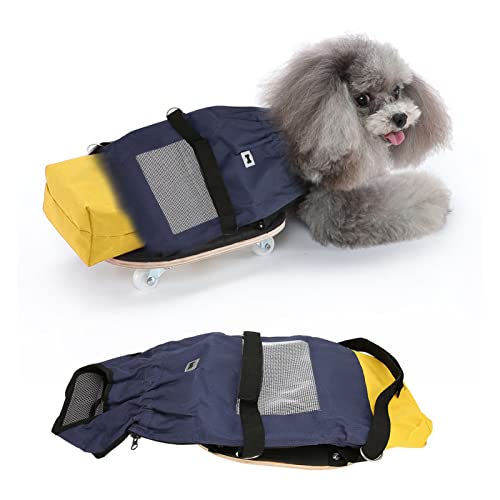 BAOFUYA MobilitäTsgeschirr FüR Hunde, Rollstuhl, Kompositplanke FüR GeläHmte Hunde, Gehassistent, Wagen-Set FüR Kleine Hunde und Katzen L (geeignet für 6,5-9 kg/14,3-19,8 lb) von BAOFUYA