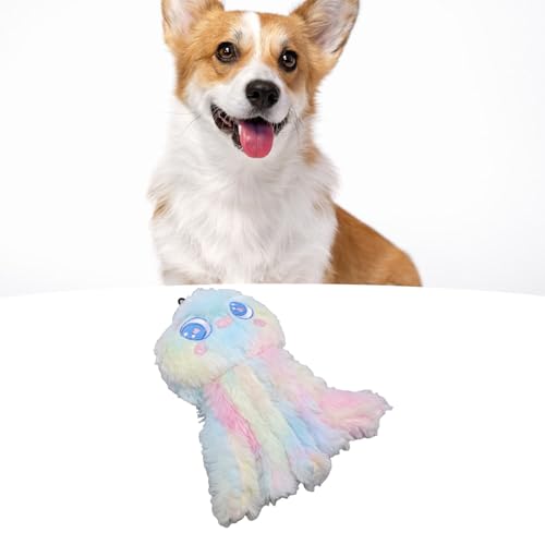 BAOFUYA Plüsch -Qualle -Hundespielzeug, Gefüllte Interaktive Zahnen -Kauspielzeug für Mittelgroße Hunde Langeweile Erleichterung (PINK) von BAOFUYA