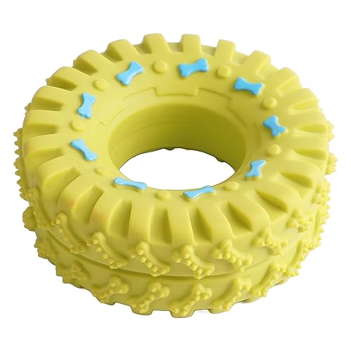 BAOFUYA Puppy Tires Welpenhund-Beißspielzeug Gummi-Hundekauspielzeug Interaktives Hundespielzeug Gegen Langeweile Beim Zähneknirschen (Gummireifen) von BAOFUYA