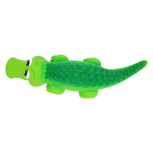 BAOFUYA Quietschendes Hundekauspielzeug aus Latex, Quietschendes Kauspielzeug für Welpen und Katzen, Krokodilspielzeug für Welpen (L) von BAOFUYA