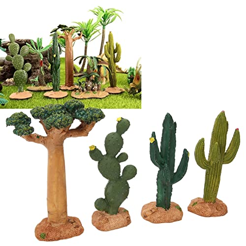 BAOFUYA Terrarium-Kaktuspflanze, Kaktus-Kunststoffpflanze, Reptilienpflanzen, Terrarium-Kaktus-Dekoration, Terrarium-Dekor für Eidechsen-Gecko-Bartagamen-Lebensraum von BAOFUYA