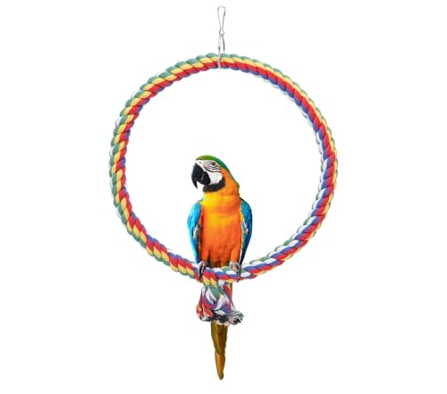 BAOFUYA Vogel Hängestangen Baumwollseil Schaukel Vogelspielzeug Vogel Baumwollseil Hängering Papageienseil Sitzstangen Vogelschaukel Seil BAOFUYA Vogel Hängestangen Baumwollseil Schaukel Vogelspielzeug Vogel Baumwollseil Hängering Papageienseil Sitzstangen Vogelschaukel Seil von BAOFUYA