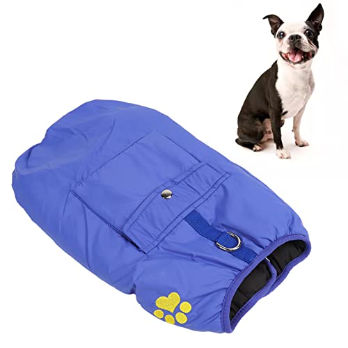 BAOFUYA Warme Hundemäntel, weiche doppelseitige tragbare Hundeweste Weste Winterjacke mit Taschen für mittelgroße Hunde 2XL von BAOFUYA