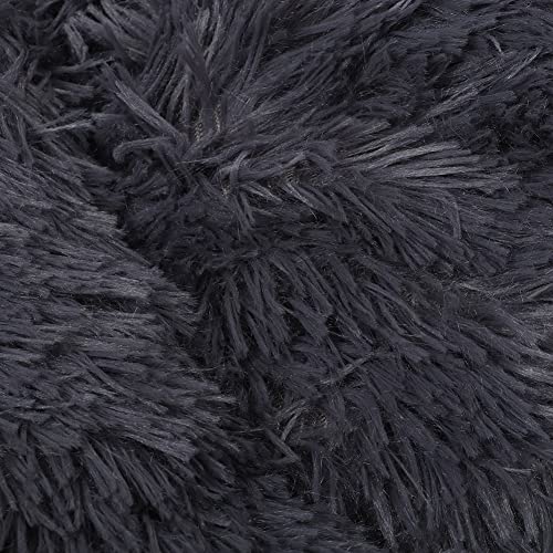 BAOFUYA Warmes Plüsch-Haustier Bett, Hunde-Haustier Matte, Rutsch Feste Unterseite, Bequeme Matte für Kleine Hunde Katzen, Winter Kissen Geeignet Rosa Gelb Dunkelgrau Lila XS M L von BAOFUYA