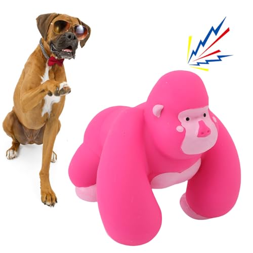 BAOFUYA Weiches Latex Hund Zahnen Spielzeug, Linderung Einsamkeit Eingebautes Soundgerät Vielseitige Verwendung Anti -Biss -Hund Kautkauenkauen für Mittelgroßen Großen Haustier (Gorilla) von BAOFUYA