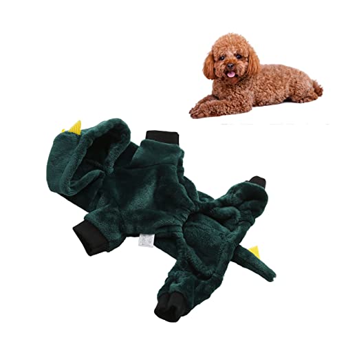 BAOFUYA Winter-Hundemäntel, süßer, stilvoller, weicher, verdickender Hundemantel, warme Kleidung, modischer Overall, Kleidung für kleine und mittelgroße Hunde S von BAOFUYA