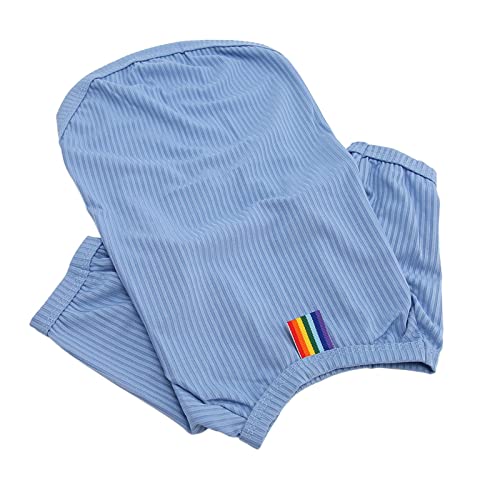 BAOFUYA Hunde-T-Shirt mit Niedlichem Streifendruck, Welpen-Hundekleidung, Frühling, Sommer, Welpen-Shirt für Kleine Hunde (XL) von BAOFUYA