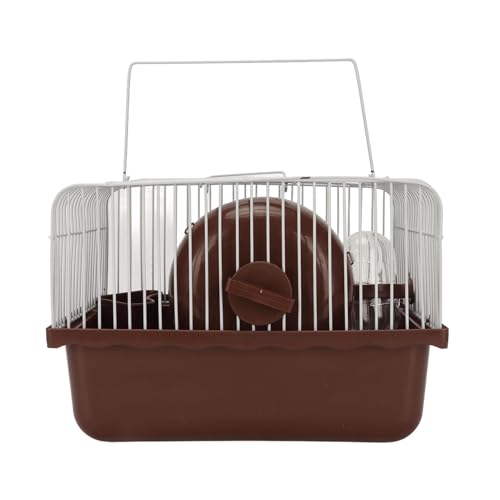 Tragbarer Kleiner Haustierkäfig, Leicht zu Reinigende Hamsterhausspielzeug, Kleintierhaus mit Wasserflaschenschüssel, Geeignet für Meerschweinchen, Kaninchen, Goldene Bären, Weit Verbreitet von BAOFUYA