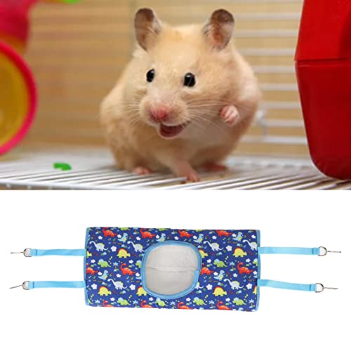 Tunnel Tube Ratten-Frettchen-Spielzeug, Kleintier-Hängematte Frettchen-Hängematten-Bett-Hängematte und Tunnelkäfig-Anzug für Ratten-Hamster-Eichhörnchen (Blauer Dinosaurier) von BAOFUYA
