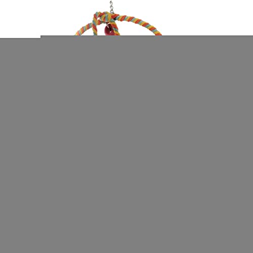 5 Pcs Vogelschaukel - Haustier-Papageienkäfig-Hängematten-Schaukel-Kauspielzeug - Kletterhängematten-Schaukelmatte mit bunten Kauspielzeugen für Unzertrennliche, Finken, Sittiche Baok von BAOK