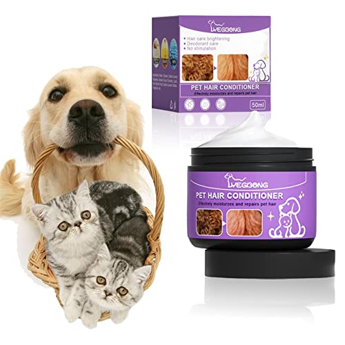BAOK 10 Stück Hunde-Conditioner, Haarspülung für Hunde – natürlicher Hundehaar-Conditioner, lange und kurze Haare von BAOK