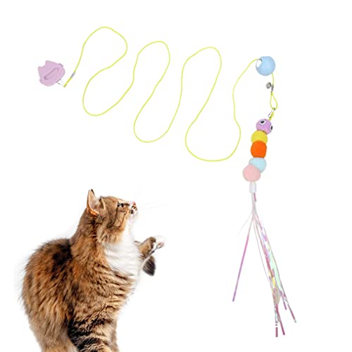 BAOK Cat Toys Interaktives Katzenspielzeug mit Rassel-Papier-Raupe – Hüpfendes Katzenminze-Spielzeug, Kätzchenspielzeug zum Spielen, Jagen, Spaß und Bewegung von BAOK