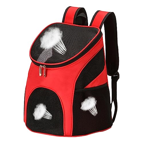 BAOK Faltbarer Haustier-Rucksack, Katzen-Wanderrucksack | tragbarer, atmungsaktiver Hunde-Faltrucksack Anti-Schock-breiter Schultergurt für Kätzchen von BAOK