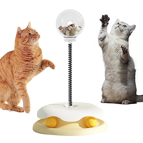 BAOK Indoor Cats Food Dispenser Toy | Ball Track Toy | Cat Stick Toy, Food Leakage, Cat Supplies, Ball Track Toy, Turntable Toys, Interactive Toy, Exerciser, Physical Exercise, Cats Plaything, Living von BAOK