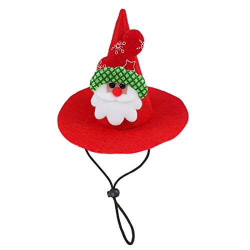 BAOK Katze Weihnachtsmütze - Weihnachtsmütze Katze Weihnachtsmütze mit Weihnachtsartikel - Hund Weihnachtsmütze Weihnachtsmütze Weihnachtsmütze mit verstellbarem Gummiband Niedliche Kostüme für von BAOK