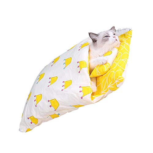 BAOK Katzenschlafsack, Katzenschlafsack, warmes, weiches Katzenbett, selbstwärmendes Katzenhöhle, attraktiv, langlebig, bequem von BAOK