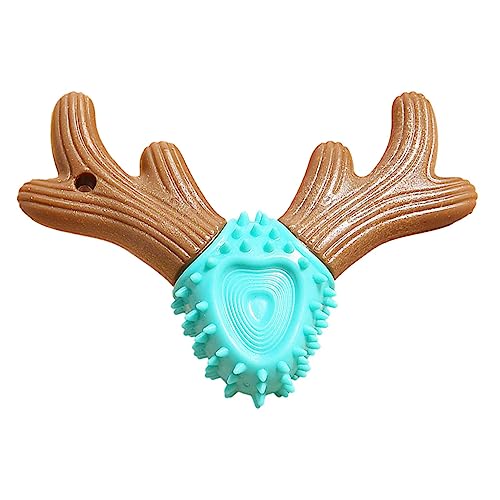 BAOK Kauspielzeug für Welpen zum Zahnen | Langlebiges Kauspielzeug für Hunde in Geweihform,Interaktiv gegen Langeweile, Spielzeug für kleine, mittlere und große Hunde, Essentials für Welpen von BAOK