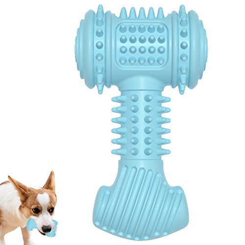 BAOK Langlebiges Kauspielzeug für Hunde - Stachelhammer aus TPR-Gummi, unzerstörbares Hundespielzeug zur Reinigung der Hundezähne,Natural TRP Dog Hammers Interaktives Hundespielzeug, Kauspielzeug von BAOK