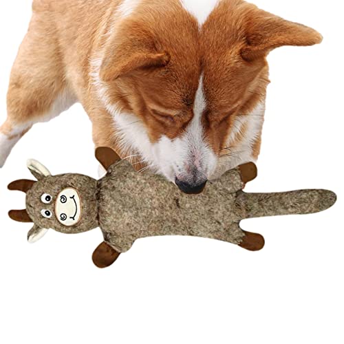 BAOK Plüsch-Welpen-Spielzeug | Quietschspielzeug für Hunde | Mittleres Hundespielzeug zum Zahnen, Tierplüsch-Hundespielzeug, Kleines Hundekauspielzeug, Interaktives Plüsch-Hundespielzeug von BAOK