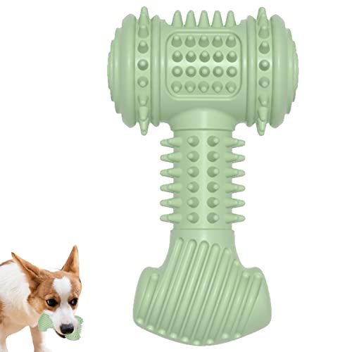 BAOK Kauspielzeug für Hunde - Welpen-Zahnbürste Saubere Zähne Interaktives Hammer-Spielzeug,Toughest Natural TRP Dog Hammers Interaktives Hundespielzeug für Hunde, Zahnreinigungs-Kauartikel von BAOK