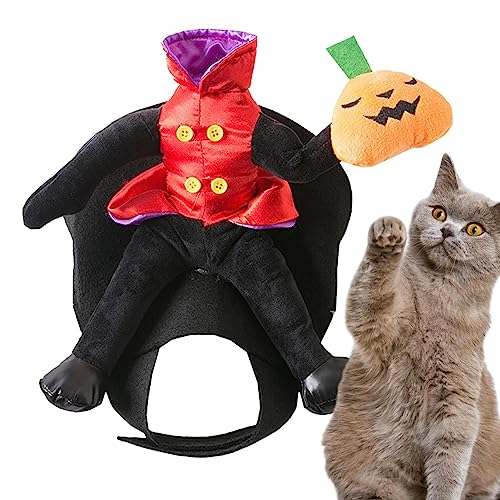 Halloween-Kürbis-Kostü , Haustier-Kostüme – Cosplay-Requisiten für Halloween-Party, Kürbis-Katzen-Cosplay-Kostüme, Haustierkleidungsset, Hundeverkleidung, Cosplay-Zubehör für Katzen Baok von BAOK