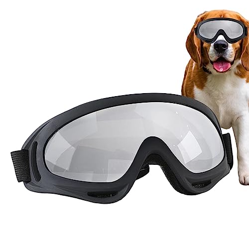 Hundebrille | Haustierbrille Sonnenbrille | Winddicht Augenschutz | Hundeaugenbrille Sonnenbrille mit verstellbarem Riemen für mittelgroße und große Rassen Haustiere Baok von BAOK