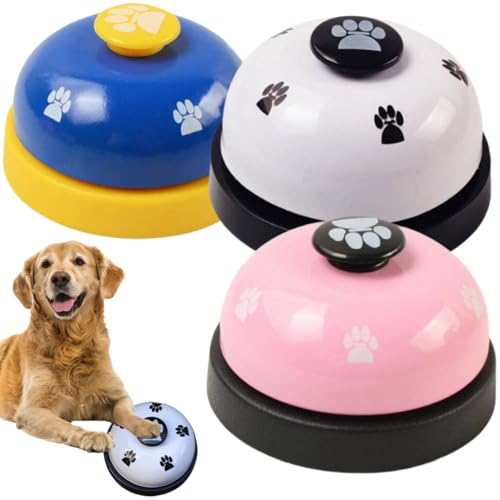 BAOSROY Trainingsglocken Hund,3pcs Tischglocke,Tischglocke,Hund Türklingel,Türklingeln für Töpfchenkommunikation,Tischglocke Hund,Hundeglocken für Potty Katzentraining,Glöckchen für Restaurants BAOSROY Trainingsglocken Hund,3pcs Tischglocke,Tischglocke,Hund Türklingel,Türklingeln für Töpfchenkommunikation,Tischglocke Hund,Hundeglocken für Potty Katzentraining,Glöckchen für Restaurants von BAOSROY