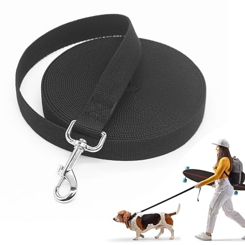 Schleppleine für Hunde,10M Schleppleine,Hundeleine Trainingsleine,Robuste Hundeleine,Schleppleine Hund Karabiner,Schleppleine mit Abschließbarer Karabine,für Große Mittlere und Kleine Hund von BAOSROY