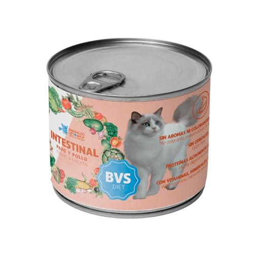 Barakaldo Vet Shop | BVS Diet Darmkatze Truthahn und Huhn | geeignet zur Verringerung von Darmabsorptionsstörungen | 6 Stück x 150 g Barakaldo Vet Shop | BVS Diet Darmkatze Truthahn und Huhn | geeignet zur Verringerung von Darmabsorptionsstörungen | 6 Stück x 150 g von BARAKALDO VET+SHOP TIENDA VETERINARIA
