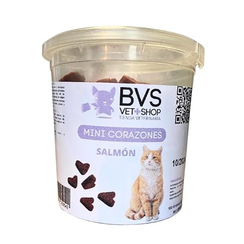 Barakaldo Vet Shop BVS Snack Miniherzen Lachs für Katzen, Snack aus natürlichen Inhaltsstoffen, sehr lecker, ideal zur Belohnung für Ihr Haustier, 6 Stück x 100 g Barakaldo Vet Shop BVS Snack Miniherzen Lachs für Katzen, Snack aus natürlichen Inhaltsstoffen, sehr lecker, ideal zur Belohnung für Ihr Haustier, 6 Stück x 100 g von BARAKALDO VET+SHOP TIENDA VETERINARIA