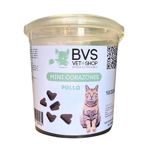 Barakaldo Vet Shop BVS Snack mit Mini-Herzen, Snack für Katzen, Snack aus natürlichen Inhaltsstoffen, sehr lecker, ideal zur Belohnung für Ihr Haustier, 1 Stück x 100 g Barakaldo Vet Shop BVS Snack mit Mini-Herzen, Snack für Katzen, Snack aus natürlichen Inhaltsstoffen, sehr lecker, ideal zur Belohnung für Ihr Haustier, 1 Stück x 100 g von BARAKALDO VET+SHOP TIENDA VETERINARIA
