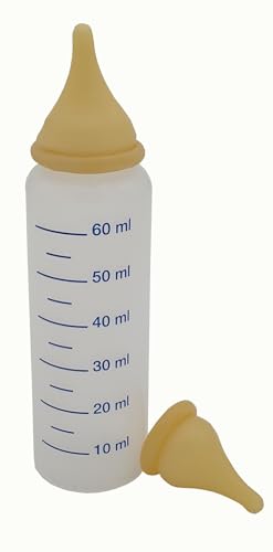 Barakaldo Vet Shop | Babyflasche für Katzen | zum Füttern Ihres Haustieres in der Stillzeit, mit 2 Saugern | 60 ml von BARAKALDO VET+SHOP TIENDA VETERINARIA