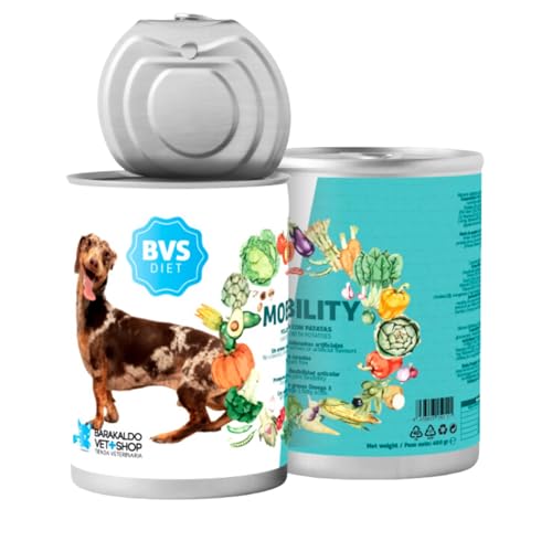 Barakaldo Vet Shop Diet Grain Free Mobility Huhn mit Kartoffeln | komplettes Diätfutter für Hunde | fördert den Gelenkstoffwechsel, 6 Stück x 400 g Barakaldo Vet Shop Diet Grain Free Mobility Huhn mit Kartoffeln | komplettes Diätfutter für Hunde | fördert den Gelenkstoffwechsel, 6 Stück x 400 g von BARAKALDO VET+SHOP TIENDA VETERINARIA