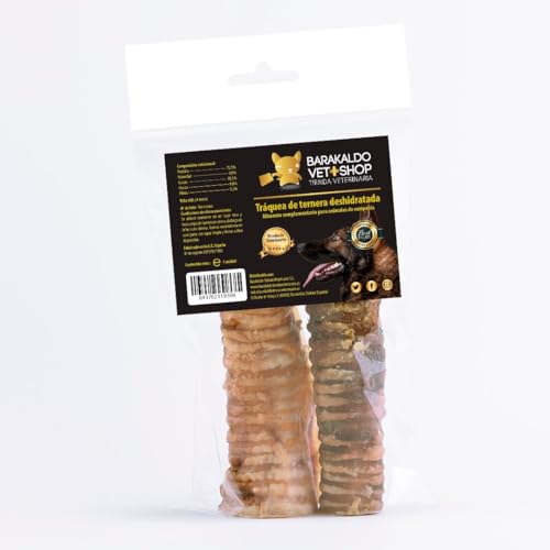 Barakaldo Vet Shop | Getrocknete Rinderflöcher für Hunde | Kollagenreich und leicht zu fressen für Hunde aller Rassen und Größen | 8 Stück von BARAKALDO VET+SHOP TIENDA VETERINARIA